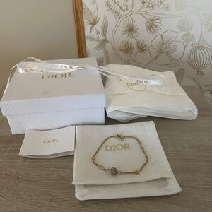 Dior Gold Tone Crystal Le Petite Tribale Bracelet